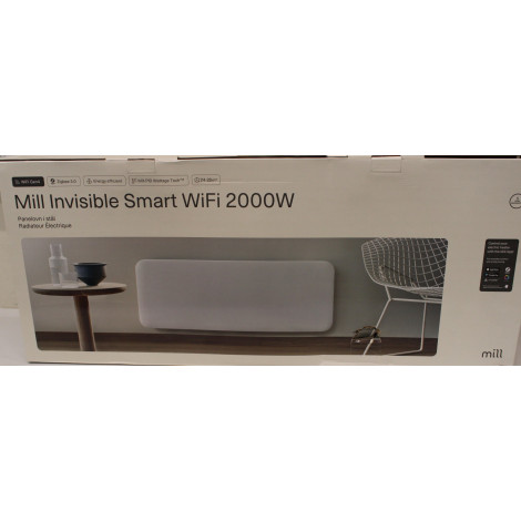 SALE OUT. Mill PA2000WIFI4 Panel Heater with WiFi Gen 4 2000 W Suitable for rooms 24-28 m , White, IPX4 | Mill Invisible Smart W