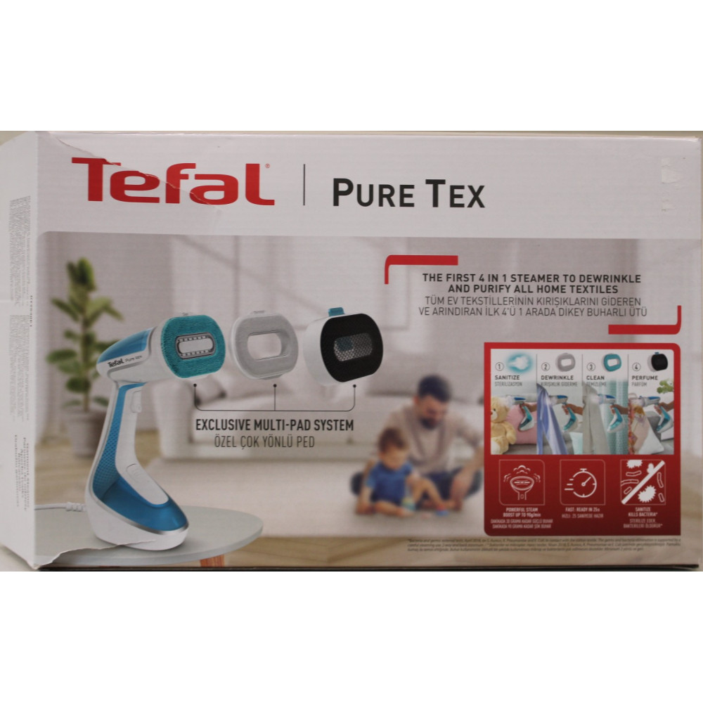 SALE OUT. | TEFAL Garment Steamer | DT9530E1 | Handheld | 1700 W | 0.2 L | 30 g/min | Blue/White | DAMAGED PACKAGING