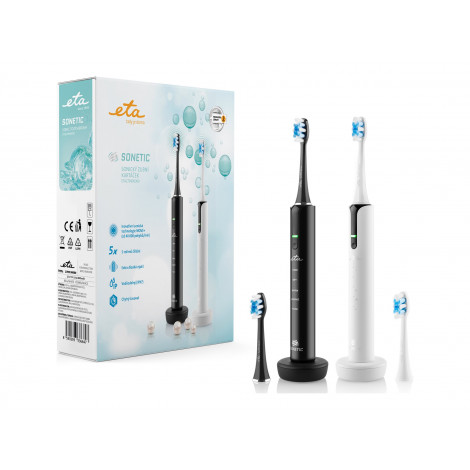 ETA Set of Electric Toothbrushes | ETA270990000 Sonetic | Rechargeable | For adults | Number of brush heads included 4 | Number 
