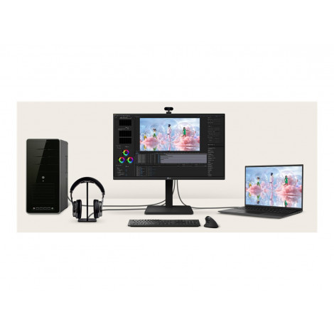 LG | 24BA450-B | 24 " | IPS | FHD | 16:9 | 100 Hz | 5 ms | 1920 x 1080 pixels | 250 cd/m | HDMI ports quantity 1