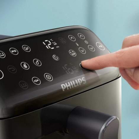 Philips Dual Basket Airfryer | NA462/70 4000 Series | Power 2750 W | Capacity 10 L | Rapid Air technology | Black