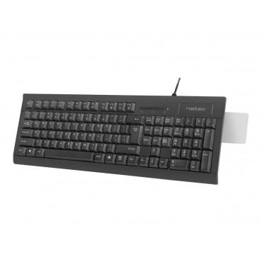 Natec | Moray | Keyboard with Smart ID card reader | Wired | US | Black