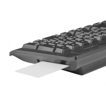 Natec | Moray | Keyboard with Smart ID card reader | Wired | US | Black
