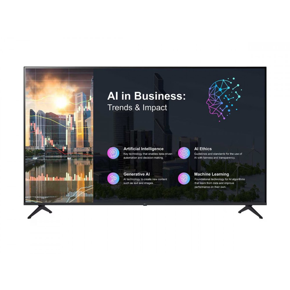 LG 75PK640S0LA | Digital signage | 75 " | Landscape | 16/7 | webOS | Wi-Fi | 300 cd/m | 1000000:1 | 8 ms