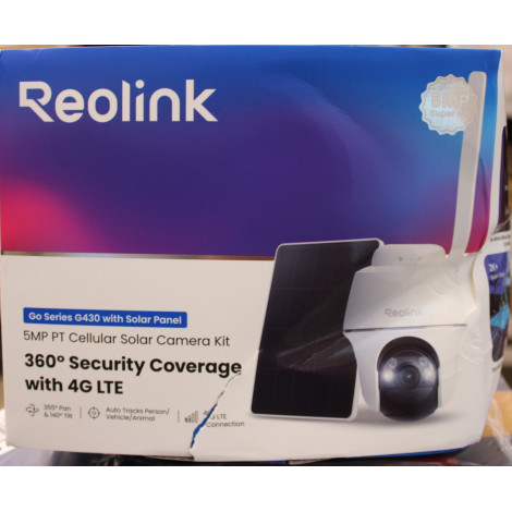 SALE OUT. Reolink Go Series G430 Battery 4G Camera with Solar Panel | Reolink | 4G Security Camera with Smart Detection and Sola