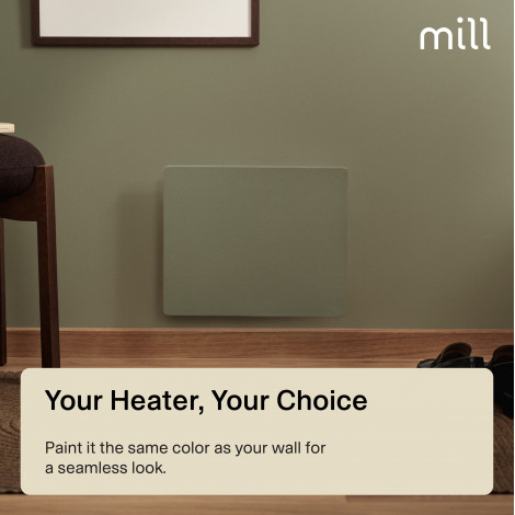 Mill Color Panel Heater | COLOR250 | Panel Heater | 250 W | Suitable for rooms up to 2-5 m | Matte White | IPX4