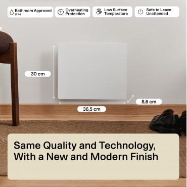 Mill Color Panel Heater | COLOR250 | Panel Heater | 250 W | Suitable for rooms up to 2-5 m | Matte White | IPX4