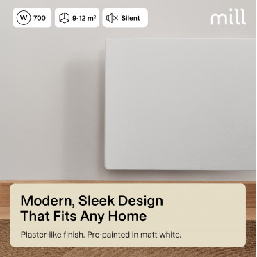 Mill Color Panel Heater, Wifi+App control | COLOR700WIFI4 | Panel Heater | 700 W | Suitable for rooms up to 9-12 m | Matte White