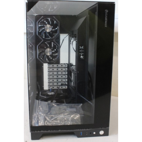 SALE OUT. Gamemax | Case | INFINITY PRO BK | ATX | Gamemax Case | INFINITY PRO BK | ATX | DAMAGED PACKAGING AND GLASS. DETACHED 
