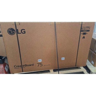 SALE OUT. LG 75TR3DQ-B 75" IPS UHD 3840 x 2160 /400cd/m2/6.5ms HDMI, VGA, Audioin, USB DAMAGED INNER PACKAGING, UNPACKED | LG DA