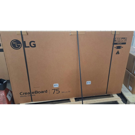 SALE OUT. LG 75TR3DQ-B 75" IPS UHD 3840 x 2160 /400cd/m2/6.5ms HDMI, VGA, Audioin, USB DAMAGED INNER PACKAGING, UNPACKED | LG DA
