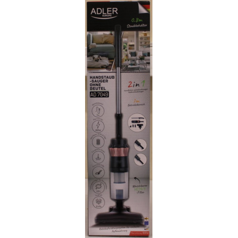 SALE OUT. | Adler Vacuum Cleaner | AD 7049 | Corded operating | Handstick/Handheld | 800 W | Black | Warranty 24 month(s) | DAMA