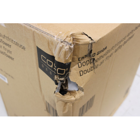 SALE OUT. Caso 03189 DuoTower Double Air Fryer, Total capacity 12.4 L, Black | Caso Double Air Fryer | AirFry DuoTower | Capacit