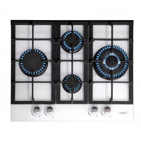 CATA | hob | LCI 6031 WH | Gas on glass | Number of burners/cooking zones 4 | Rotary knobs | White