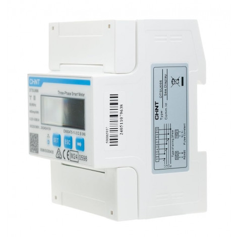 Chint | Smart Power Meter Direct Measurement 3Ph+N Modbus 80A MID (Compatible with DEYE) | DTSU666