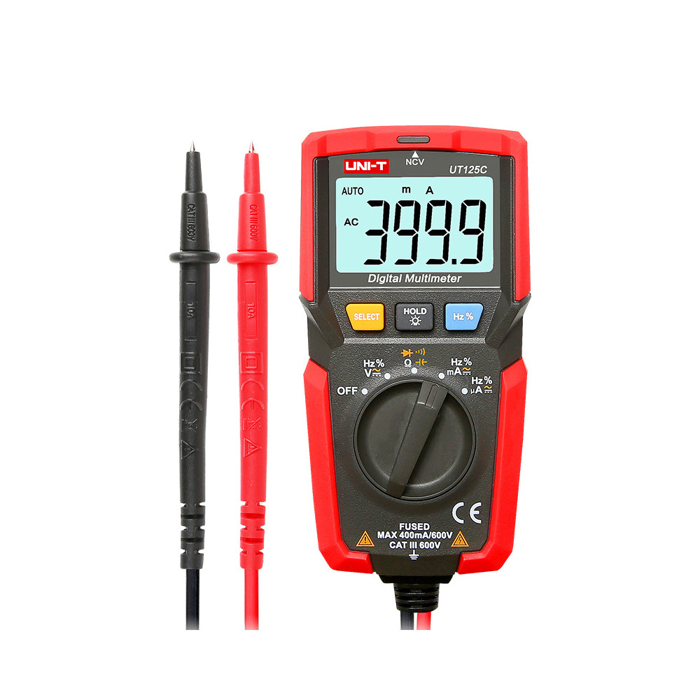 UNI-T UT125C Digital Multimeter with Resistance, Capacitance and Frequency Measurement
