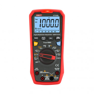 UNI-T UT161E Digital Multimeter, 1000 V AC/DC, 20 A AC/DC, 220 MΩ, 220 mF, 220 MHz, Auto Range