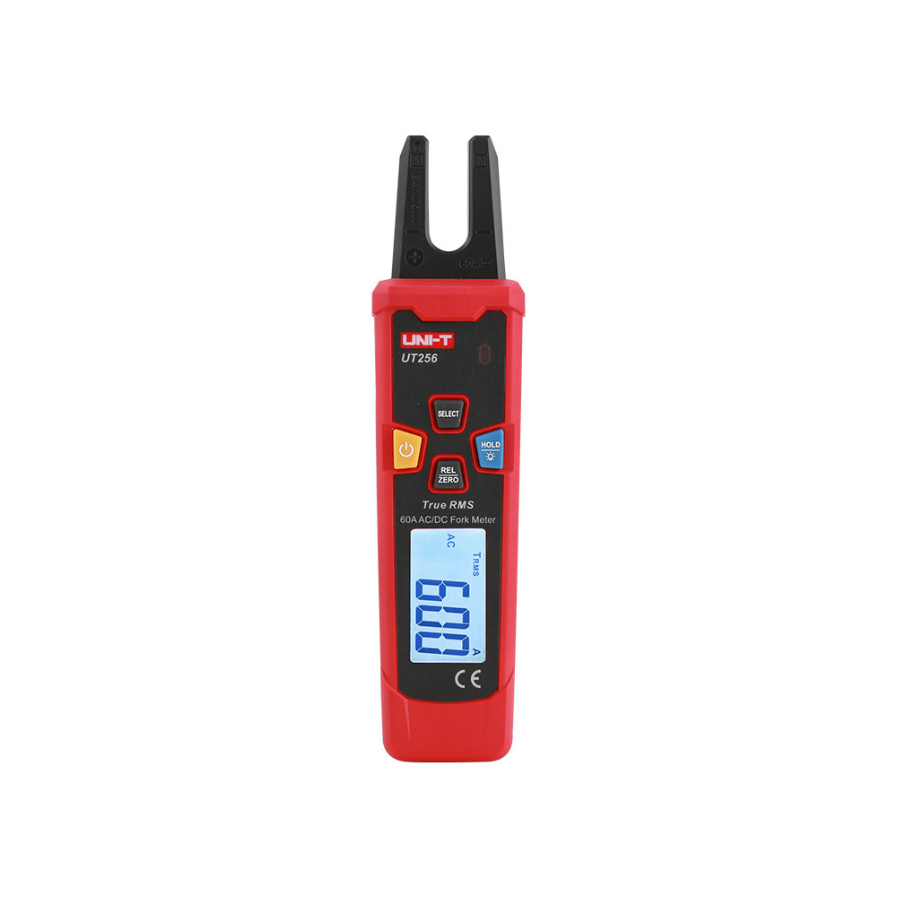 UNI-T UT256 Fork-Type Clamp Meter, 60 A AC/DC, NCV, True RMS