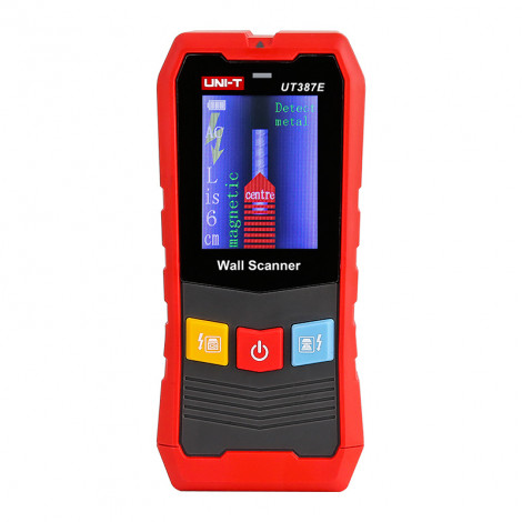 UNI-T UT387E Wall Scanner for Metal, Wood and Live Wires, Detection Depths: Metal 100 mm, Wood 38 mm, AC Wires 50 mm