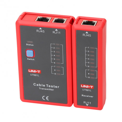 UNI-T UT681L Network Cable Tester, RJ45 and RJ11 | UNI-T
