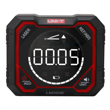 UNI-T LM320E Digital Angle Gauge, 4 90 , Color Display, 2 Magnetic Bases, 2 Laser Beams