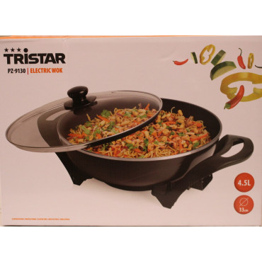 SALE OUT. Tristar PZ-9130 Electric Wok, Black | SALE OUT. | Tristar Electric Wok | PZ-9130 | 1500 W | Stainless steel | 4.5 L | 