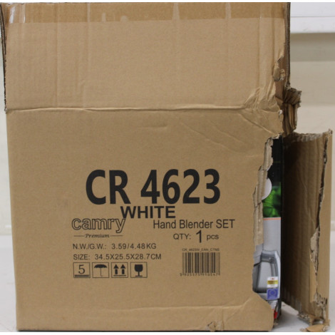 SALE OUT. CAMRY CR 4623w Hand blender set, 1600 W. DAMAGED PACKAGING | SALE OUT. | Camry DAMAGED PACKAGING