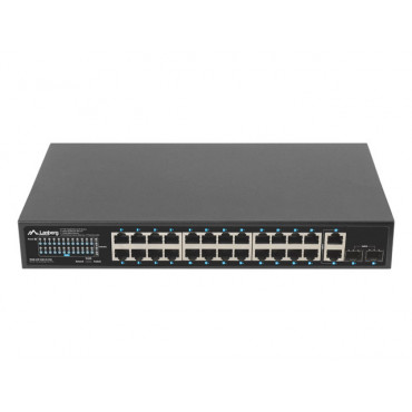LANBERG switch PoE+ 24x 1GB...