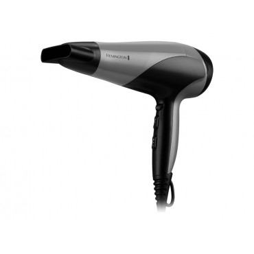 Remington Hair Dryer | D3190S | 2200 W | Number of temperature settings 3 | Ionic function | Diffuser nozzle | Grey/Black