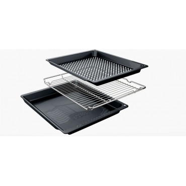 Bosch Oven | HRG578BB7 | 71 L | Electric | Pyrolysis | Knobs | Steam function | Height 59.5 cm | Width 59.4 cm | Black
