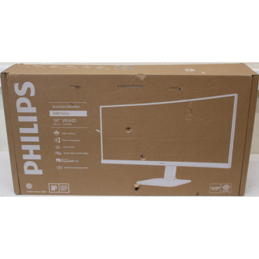 SALE OUT. PHILIPS 34B2U5900C/00 34" DUAL Mode Curved Business monitor 21:9/5120x2160/350cdm2/2ms/DP HDMI USB-C | SALE OUT. | Phi
