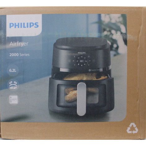 SALE OUT. Philips NA231/00 Airfryer, 1700 W, Pan volume 6.2 L, Black, Silver | Philips Airfryer | NA231/00 | Power 1700 W | Capa
