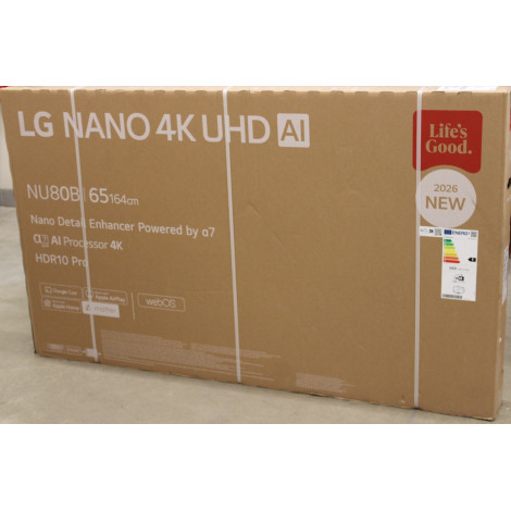 SALE OUT. LG 65NU800B3LA 65" (164 cm) 4K NANO UHD Smart TV | SALE OUT. | LG NANO 4K AI TV | 65NU800B3LA | 65 | Smart TV | webOS 