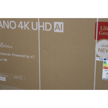 SALE OUT. LG 65NU800B3LA 65" (164 cm) 4K NANO UHD Smart TV | SALE OUT. | LG NANO 4K AI TV | 65NU800B3LA | 65 | Smart TV | webOS 