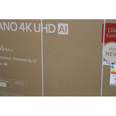SALE OUT. LG 65NU800B3LA 65" (164 cm) 4K NANO UHD Smart TV | SALE OUT. | LG NANO 4K AI TV | 65NU800B3LA | 65 | Smart TV | webOS 