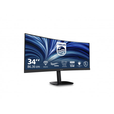 PHILIPS Curved Business Monitor 34B2N3500C/00 34" 3440x1440/21:9/350cd/m /4ms/HDMI DisplayPort USB Audio Out | Philips