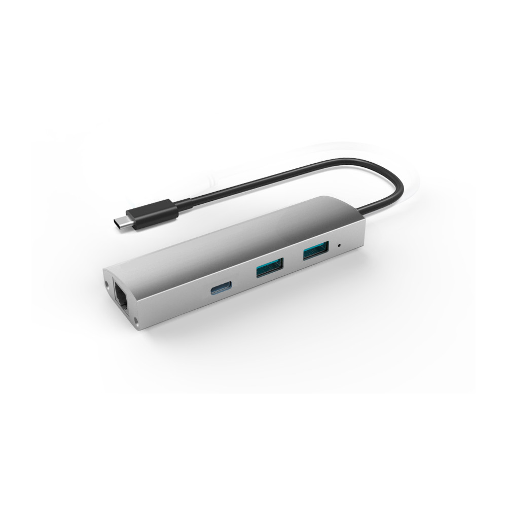 Adapteris USB 3.1 į 2-Port USB 3.0 + 1-Port USB 3.1 su Gigabit Ethernet