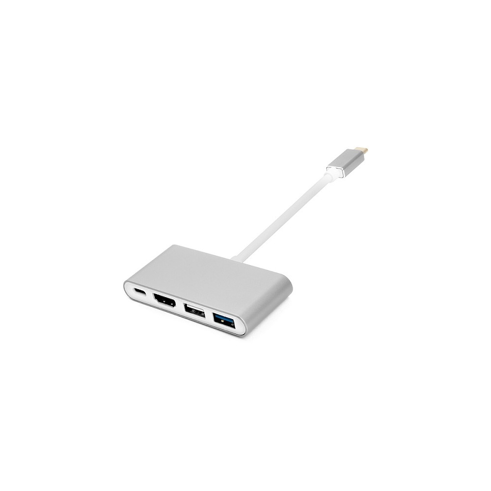 Adapteris USB C - HDMI, 4xUSB 2.0/3.0, USB C