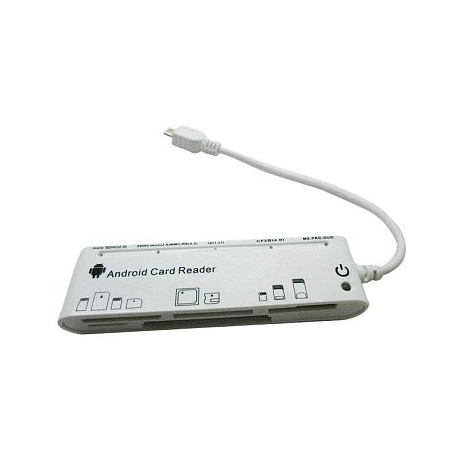 Kortelių skaitytuvas OTG 5 lizdai Micro USB