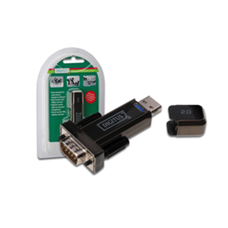 Digitus USB - Serial Adapter, USB 2.0 : D-Sub 9 Male, USB 2.0