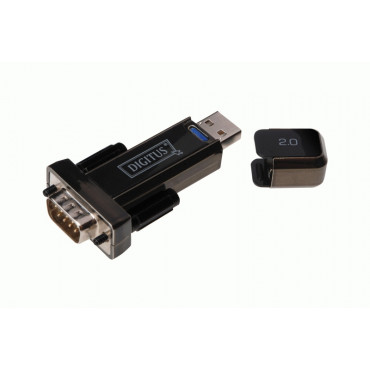 Digitus USB - Serial Adapter, USB 2.0 : D-Sub 9 Male, USB 2.0