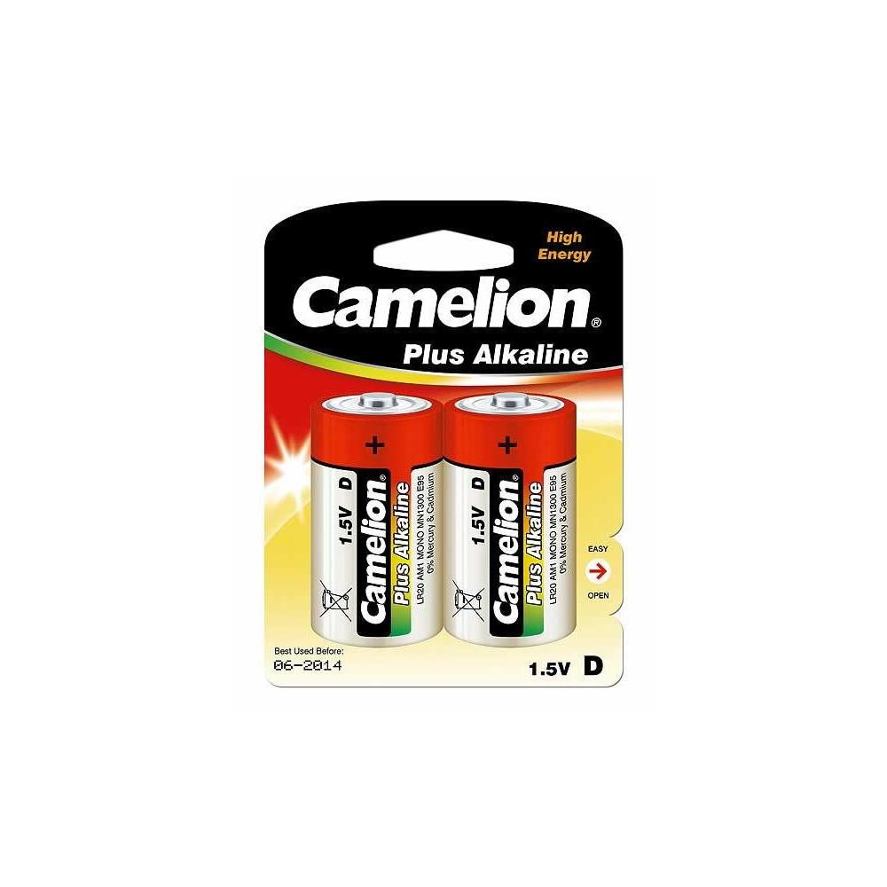 Camelion D/LR20, Plus Alkaline, 2 pc(s)