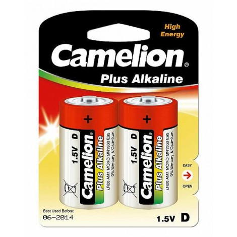 Camelion D/LR20, Plus Alkaline, 2 pc(s)