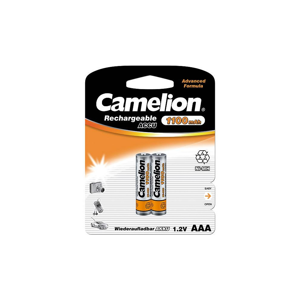 Camelion AAA/HR03, 1100 mAh, Rechargeable Batteries Ni-MH, 2 pc(s)