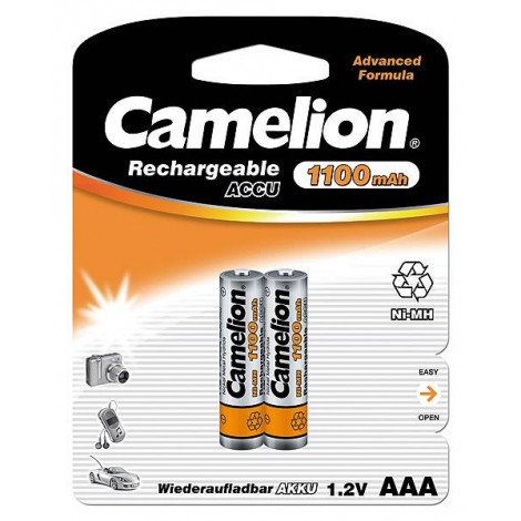 Camelion AAA/HR03, 1100 mAh, Rechargeable Batteries Ni-MH, 2 pc(s)