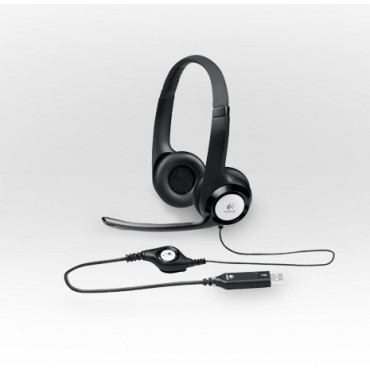 Logitech Computer headset H390 USB, USB, Black, Built-in microphone