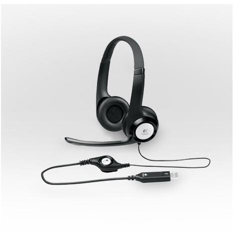 Logitech Computer headset H390 USB, USB, Black, Built-in microphone