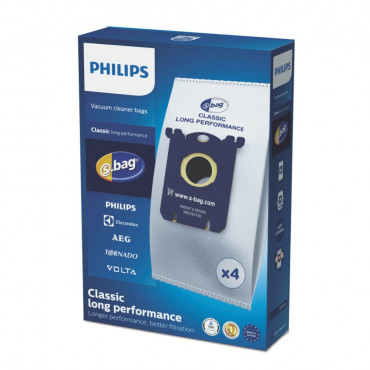 Philips disposable dust bag FC8021/03 Dust Bag 4pcs, AirStar: FC8220 - FC8229 City-Line: FC8400 - FC8439, HR8368 - HR8378 EasyLi