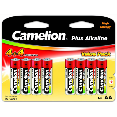 Camelion AA/LR6, Plus Alkaline, 8 pc(s)