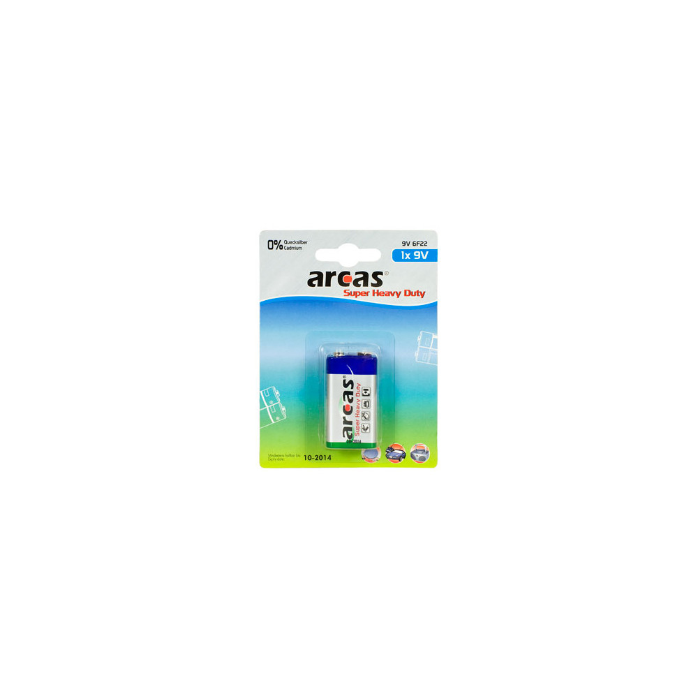 Arcas 9V/6LR61, Super Heavy Duty, 1 pc(s)